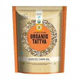 Organic Tattva Roasted Chana Dal   Pack  500 grams